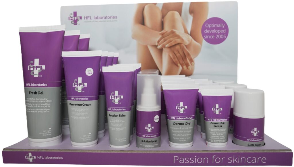 HFL-Laboratories-Display-incl.-producten-pedicure-academie