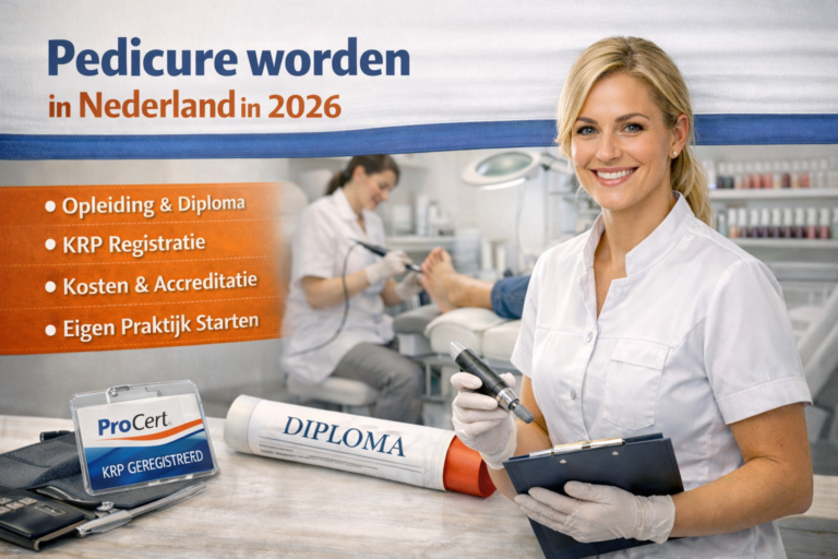 Pedicure worden in Nederland in 2026 met opleiding diploma KRP en eigen praktijk