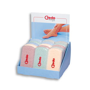 Display Pedicuresteen-Puimsteen inhoud 15 stuks, Credo, pedicure academie